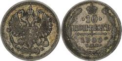 World Coins - Coin, Russia, Nicholas II, 10 Kopeks, 1909, Saint-Petersburg, , Silver
