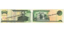 World Coins - Banknote, Dominican Republic, 10 Pesos Oro, 2001, 2001, Specimen, KM:165s2