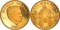 World Coins - France, Medal, Nicolas Sarkozy, Président de la République, Politics, 2007