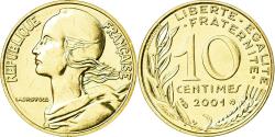 World Coins - Coin, France, Marianne, 10 Centimes, 2001, Paris, , Aluminum-Bronze