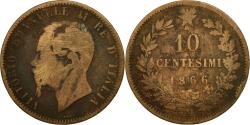 World Coins - Coin, Italy, Vittorio Emanuele II, 10 Centesimi, 1866, Milan, , Copper