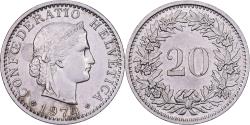 World Coins - Switzerland, 20 Rappen, 1974, Bern, Copper-nickel, , KM:29a