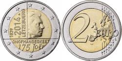 World Coins - Luxembourg, 2 Euro, 2014, Utrecht, Bi-Metallic,