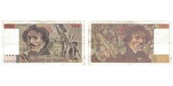 World Coins - France, 100 Francs, Delacroix, 1993, G.220, VF(20-25), Fayette:69bis.7, KM:154g