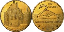 World Coins - Belgium, Token, 100 Cygnes, Lavaux-Sainte-Anne, 1982, Brass plated steel
