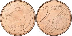 World Coins - Estonia, 2 Euro Cent, 2012, Copper Plated Steel,