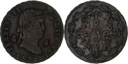World Coins - Spain, Ferdinand VII, 4 maravedis, 1831, Segovia, Copper, , KM:489