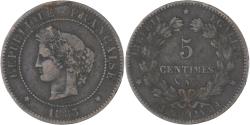 World Coins - Coin, France, Cérès, 5 Centimes, 1883, Paris, , Bronze, KM:821.1