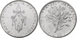 World Coins - Vatican, Paul VI, 50 Lire, 1976 (Anno XIV), Rome, Stainless Steel,