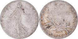 World Coins - Coin, France, Semeuse, 50 Centimes, 1900, Paris, , Silver, KM:854
