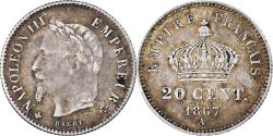World Coins - Coin, France, Napoleon III, 20 Centimes, 1867, Paris, , Silver