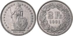 World Coins - Switzerland, 2 Francs, 1991, Bern, Copper-nickel, , KM:21a.3