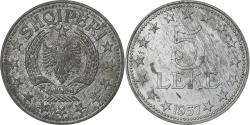 World Coins - Albania, 5 Lekë, 1957, Zinc, , KM:38