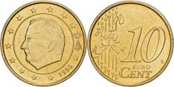 World Coins - Belgium, Albert II, 10 Centimes, 1999, Brussels, Nordic gold,