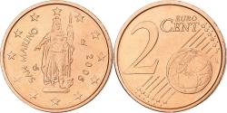 World Coins - San Marino, 2 Euro Cent, 2006, Rome, BU, , Copper Plated Steel, KM:441
