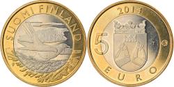 World Coins - Finland, 5 Euro, Le coucou en Carélie, 2014, , Bi-Metallic