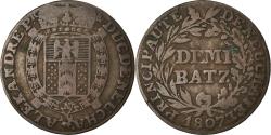 World Coins - Coin, SWISS CANTONS, NEUCHATEL, 1/2 Batzen, 1807, Bern, , Billon, KM:67