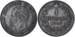 World Coins - Coin, Italy, Vittorio Emanuele II, Centesimo, 1867, Milan, , Copper