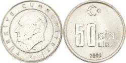 World Coins - Coin, Turkey, 50000 Lira, 50 Bin Lira, 2003, Istanbul,