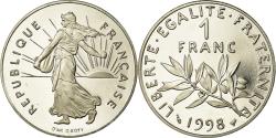 World Coins - Coin, France, Semeuse, Franc, 1998, Paris, Proof, , Nickel, KM:925.2