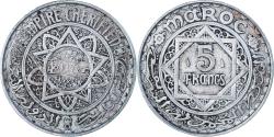 World Coins - Coin, Morocco, Mohammed V, 5 Francs, 1370, Paris, , Aluminum, KM:48