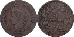 World Coins - France, 5 Centimes, Cérès, 1896, Paris, Bronze, , Gadoury:157a
