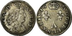 World Coins - Coin, France, 2 Sols, 1675, Paris, , Silver, Gadoury:97