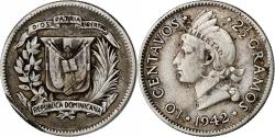 World Coins - Dominican Republic, 10 Centavos, 1942, Silver, , KM:19