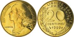 World Coins - Coin, France, Marianne, 20 Centimes, 1999, Paris, Lagriffoul,