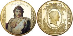 World Coins - France, Medal, Napoléon Ier, History, , Copper Gilt