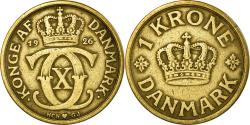 World Coins - Coin, Denmark, Christian X, Krone, 1926, Copenhagen, , Aluminum-Bronze