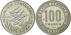 World Coins - Coin, Central African Republic, 100 Francs, 1971, , Nickel, KM:E2