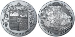 World Coins - France, Medal, Département de la Réunion, Silvered bronze,
