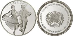 World Coins - France, Medal, Nations Unies, Polska, Silver,