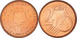 World Coins - Netherlands, 2 Euro Cent, 2001, Utrecht, FDC, , Copper Plated Steel