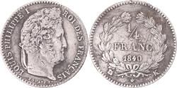 World Coins - Coin, France, Louis-Philippe I, 1/4 Franc, 1840, Bordeaux, , Silver