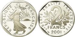 World Coins - Coin, France, Semeuse, 2 Francs, 2001, Paris, Proof, , Nickel