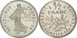 World Coins - Coin, France, Semeuse, 1/2 Franc, 1997, Paris, Proof / BE, , Nickel