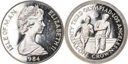 World Coins - Coin, Isle of Man, Elizabeth II, Olympic Games, Crown, 1984, Pobjoy Mint