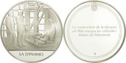 World Coins - France, Medal, La dynamo, Sciences & Technologies, , Silver