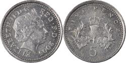 World Coins - Coin, Great Britain, 5 Pence, 2005