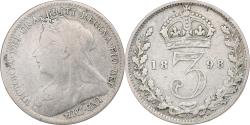 World Coins - United Kingdom, Victoria, 3 Pence, 1898, London, Silver, , KM:777