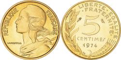 World Coins - Coin, France, Marianne, 5 Centimes, 1974, Paris, , Aluminum-Bronze