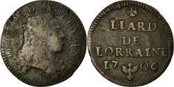 World Coins - Coin, France, Liard de Lorraine, 1706, Nancy, , Copper, Boudeau:1594