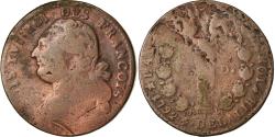 World Coins - Coin, France, Louis XVI, 12 Deniers, 1792, Marseille, , Copper