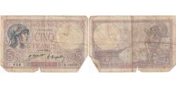 World Coins - France, 5 Francs, Violet, 1923-03-01, R.12232, F(12-15)