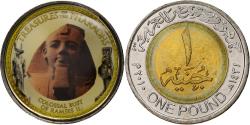 World Coins - Egypt, Token, Trésors des Pharaons, Colossal Bust of Ramses II, 2010/AH1431
