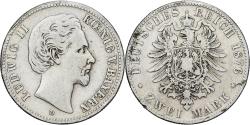 World Coins - Coin, German States, BAVARIA, Ludwig II, 2 Mark, 1876, Munich,