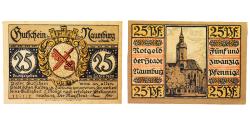 World Coins - Banknote, Germany, Naumburg a.S. Stadt, 25 Pfennig, Eglise 1, 1920, UNC(63)