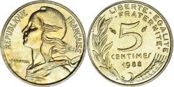 World Coins - Coin, France, Marianne, 5 Centimes, 1988, Paris, , Aluminum-Bronze